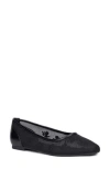 New York And Company Elisabette Mesh Flat In Black/black