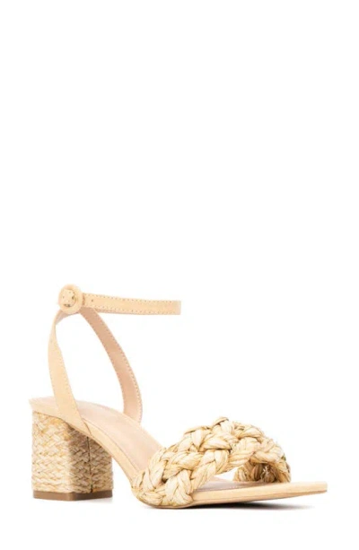 New York And Company Elissa Heeled Sandal In Natural