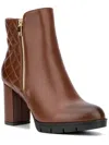 New York And Company Emmalynn Bootie Womens Zipper Man Made Ankle Boots In Green