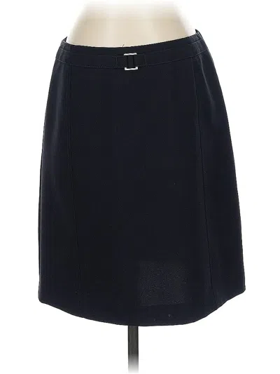 Pre-owned New York And Company Formal Skirt In Black