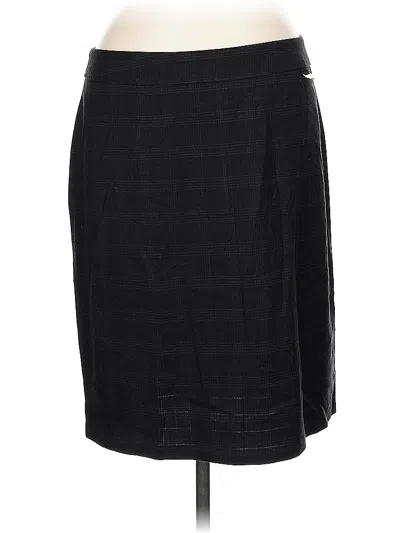 Pre-owned New York And Company Formal Skirt In Black