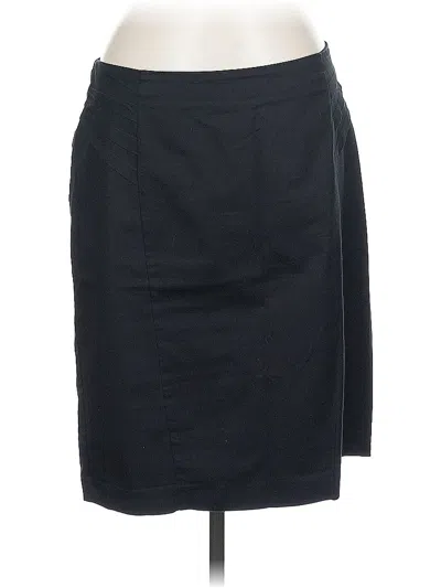 Pre-owned New York And Company Formal Skirt In Black