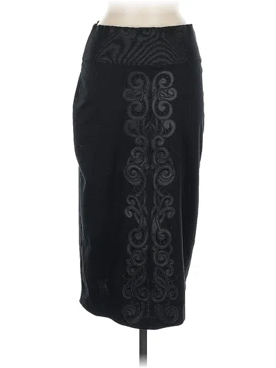 Pre-owned New York And Company Formal Skirt In Black