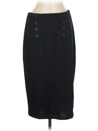 Pre-owned New York And Company Formal Skirt In Black