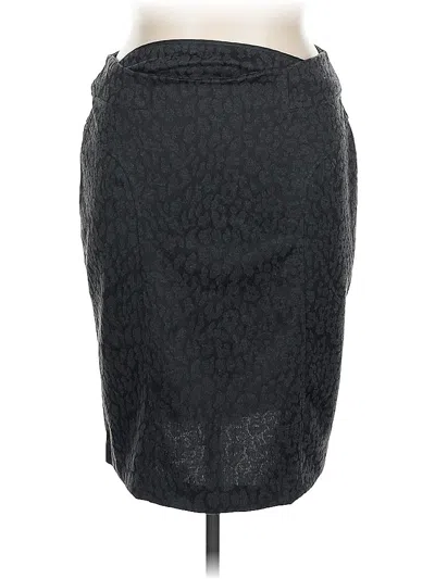 Pre-owned New York And Company Formal Skirt In Black