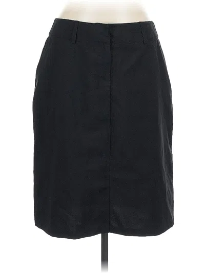Pre-owned New York And Company Formal Skirt In Black