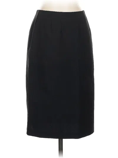 Pre-owned New York And Company Formal Skirt In Black