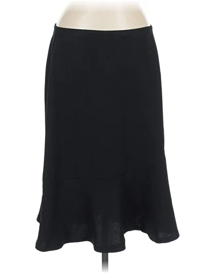 Pre-owned New York And Company Formal Skirt In Black
