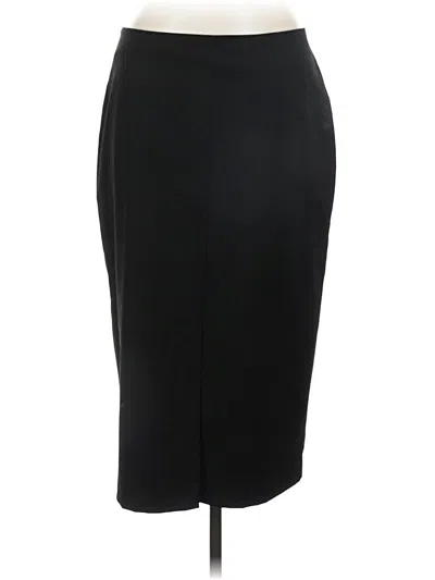 Pre-owned New York And Company Formal Skirt In Black