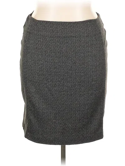 Pre-owned New York And Company Formal Skirt In Gray