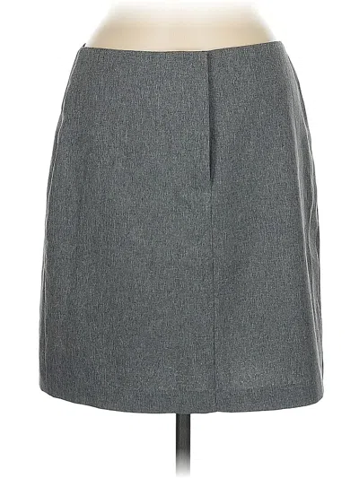 Pre-owned New York And Company Formal Skirt In Gray