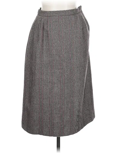 Pre-owned New York And Company Formal Skirt In Gray