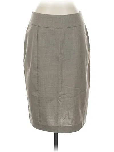 Pre-owned New York And Company Formal Skirt In Gray
