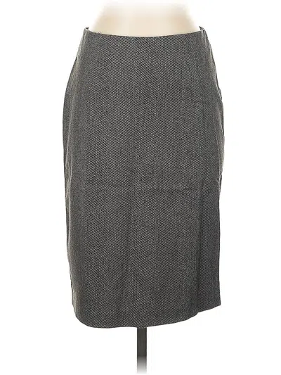 Pre-owned New York And Company Formal Skirt In Gray