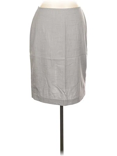 Pre-owned New York And Company Formal Skirt In Gray