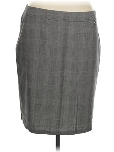 New York And Company Formal Skirt In Gray