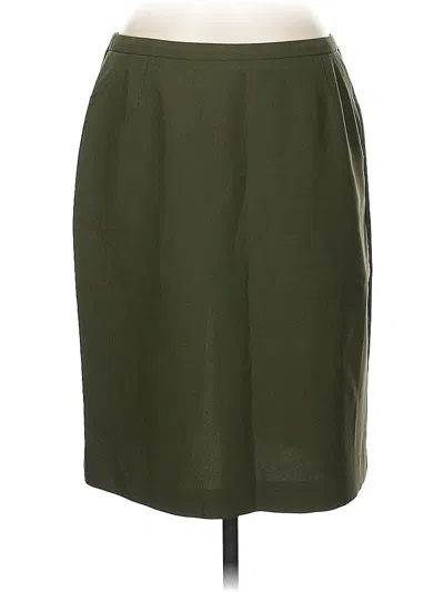 Pre-owned New York And Company Formal Skirt In Green