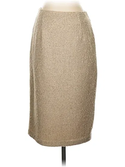 Pre-owned New York And Company Formal Skirt In Tan