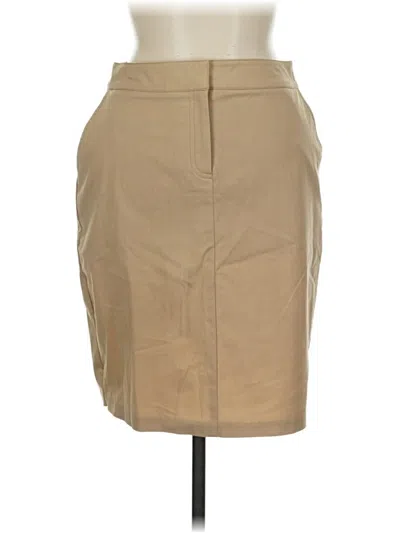 Pre-owned New York And Company Formal Skirt In Tan