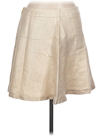 Pre-owned New York And Company Formal Skirt In Tan
