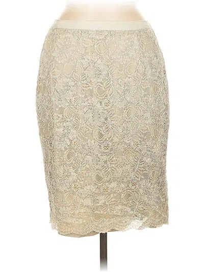 Pre-owned New York And Company Formal Skirt In White