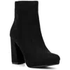 New York And Company Fran Womens Zipper Faux Suede Booties