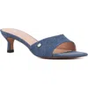 New York And Company Gaia Kitten Heel Sandal In Blue