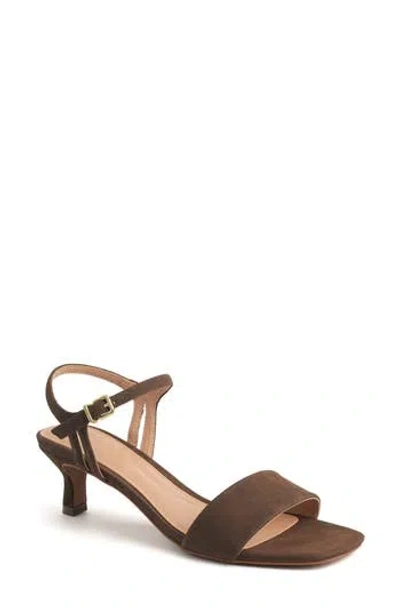 New York And Company Garnet Ankle Strap Sandal In Brown