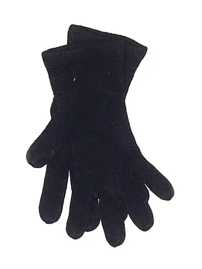 Pre-owned New York And Company Gloves In Black