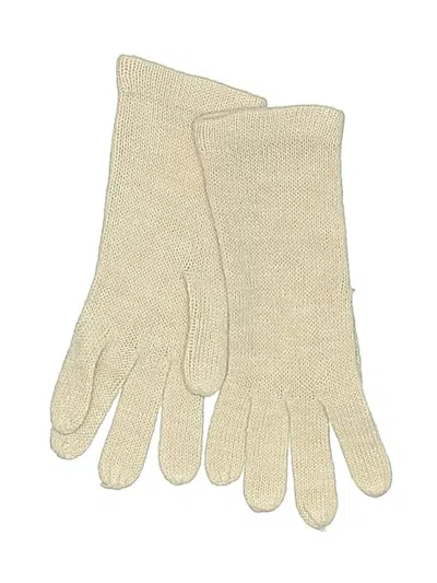 Pre-owned New York And Company Gloves In Ivory