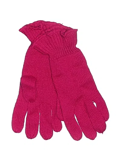 Pre-owned New York And Company Gloves In Pink