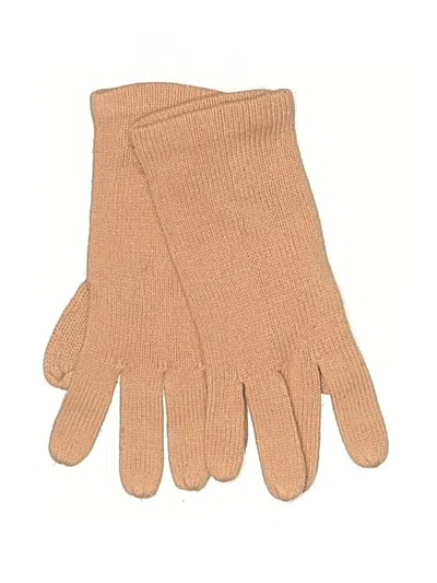 Pre-owned New York And Company Gloves In Tan