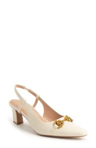New York And Company Ilona Horsebit Slingback Pump In Neutral