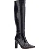 New York And Company Isabelle Womens Zipper Manmade Knee-high Boots In Black