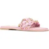New York And Company Izzy Slide Sandal In Mauve