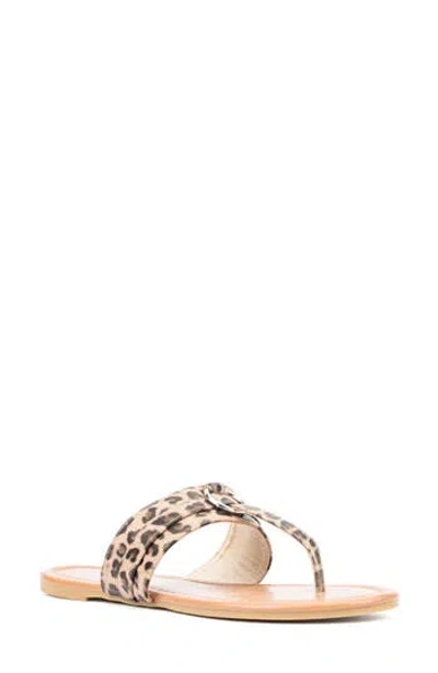 New York And Company Jacklyn Slide Sandal In Leopard