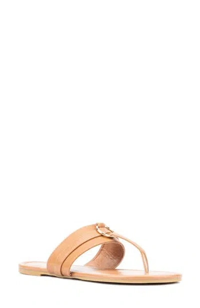 New York And Company Juliana Slide Sandal In Cognac