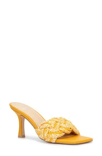 New York And Company Julie Braided Sandal In Orange