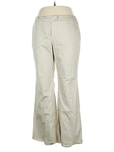 Pre-owned New York And Company Khaki Pant In White