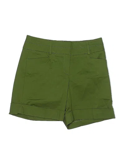 Pre-owned New York And Company Khaki Shorts In Green