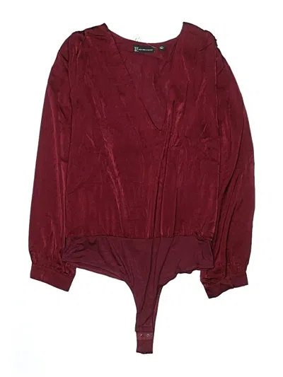 New York And Company Kimono In Burgundy