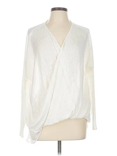 Pre-owned New York And Company Kimono In White