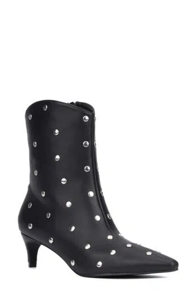 New York And Company Krissette Stud Boot In Black