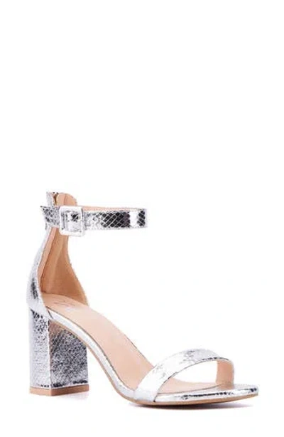 New York And Company Lulu Heeled Sandal In Silver