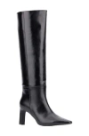 New York And Company Mckayla Snip Toe Knee High Boot In Black