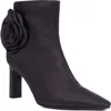 New York And Company Mckenna Floral Appliqué Bootie In Black