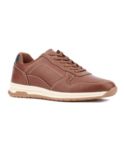 New York And Company Men's Haskel Low Top Sneakers In Brown