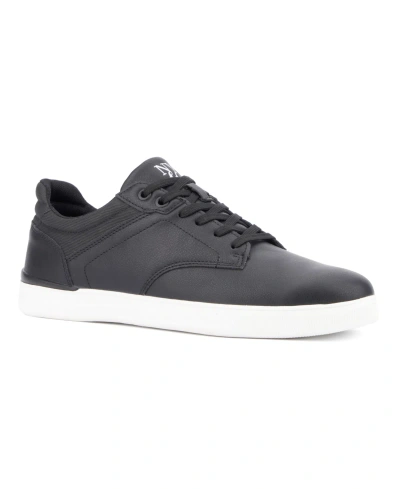 New York And Company Men's Neriah Low Top Sneakers In Black