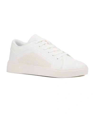 New York And Company Men's Rupertin Low Top Sneakers In White