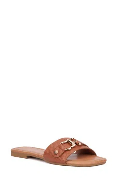 New York And Company Nastia Sandal In Cognac